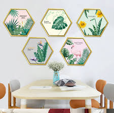 Green Plant Photo Frame Stickers Living