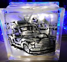 Sandcarving Recycled Glass Block Crafts
