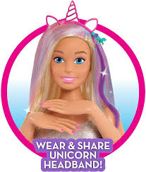 barbie glitter hair deluxe styling head