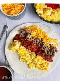 meal prep breakfast burritos