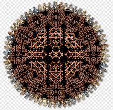 symmetry circle brown pattern persian