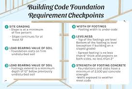 building code foundation requirements