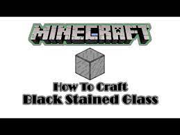 how to craft black stained glass pane