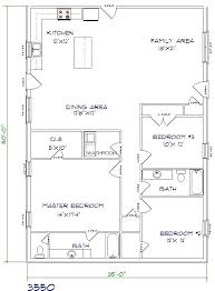 35 X50 Barndominium Floor Plans