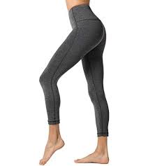 Lapasa High Waist Leggings Yoga Pants Womens Running Tights Sport Leggings Plus Size With Hidden Pocket L01 Heather Dark Grey L See Chart April