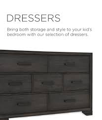 Gray walter 6 drawer 46.5'' w double dresser. Youth Furniture Dressers El Dorado Furniture