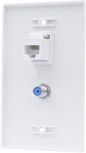 Bupldet Ethernet Coax Wall Plate Coax