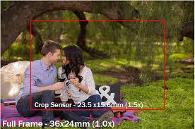 full frame vs crop sensor cameras