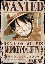 Футболка One Piece Wanted Luffy - Ваш альтернативный магазин аниме