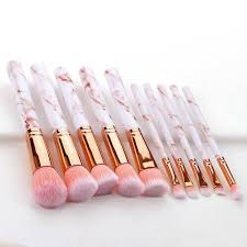 marble pink soft makeup brushes tools