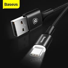 Baseu Lighting Usb Type C Cable Usbc Fast Charging Charger Usb C Type C Cable For Samsung S10 S9 Xiaomi Mi 9 8 One Plus 6t 6 5t Cable For Cable For Samsungphone Cable