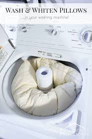 wash pillows in the washing machine