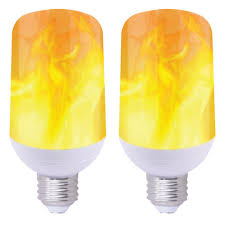 40 Watt Equivalent T60 Flame Effect Led Light Bulb Soft White 2 Pack