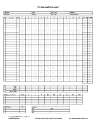 Printable Baseball Depth Chart Template Www