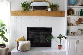How To Update A Brick Fireplace