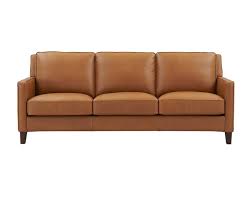amax prime new haven leather sofa in