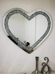 Large Love Heart Shaped Wall Mirror