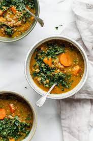 slow cooker vegan lentil soup