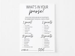 your purse game free printable