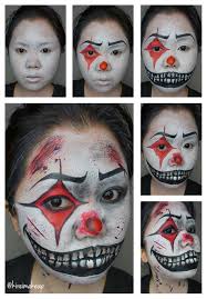 creepy clown make up tutorials