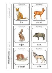 Kolorowanki do drukowania zwierzęta leśne z przykładem. Obrazki Do Wydruku Zwierzeta Lesne Superkid