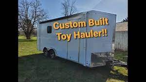 custom built toy hauler and enclosed