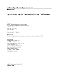 Pdf Hydroxyurea For The Treatment Of Sickle Cell Disease