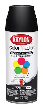 Krylon Black 12oz Spray Paint Cappys