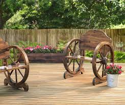 Fisher Edgewood Wagon Wheel Wood Chair