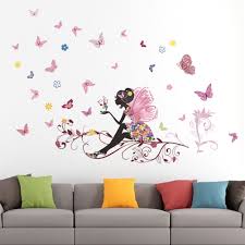 fairy flower erfly vinyl art decal