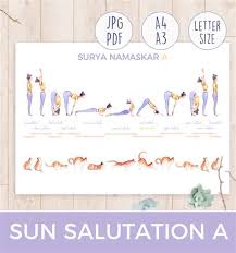 In sanskrit sun salutations are called surya (sun) namaskar (salutation) and in india it is normal to start the morning * for 18 sun salutations place 4 seeds/nuts in one of the bowls, and transfer back and forth 4 times just like above. Sun Salutation In Sansrit Surya Namaskar B Sanskrit Diagram Yoga Breathing Surya Home Modules Module 01