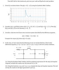 Solved Use Matlab For This Homework Print Out Your Code