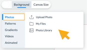 how to use an image as a background visme