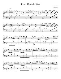 River Flows In You Sheet Music For Piano Download Free In