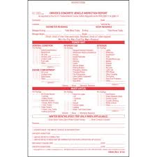 This concrete mixer inspection checklist template makes concrete inspections quick, easy and safe. Driver S Concrete Vehicle Inspection Report Book Format Stock