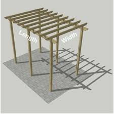 Aluminium pergola standard is a simple and functional protection against the sun. Wooden Flat Pack Pergola Kit Wooden Supplies Harlestone Supplies