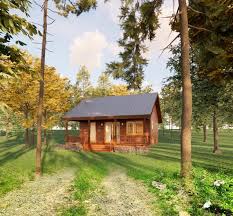 Cabin Guest Tiny House Plans