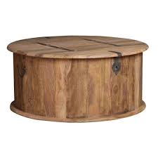Jali Natural Round Trunk Coffee Table