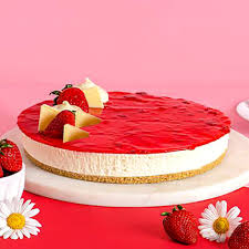 eggless strawberry cheesecake gift