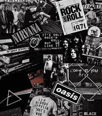 Rock Bands Collage Wall Art Glass