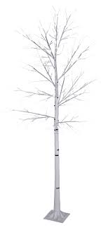 canvas birch tree warm white 8 ft
