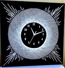 String Art Wall Clock Dayne Arts