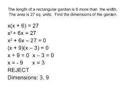 Word Problems With Quadratic Equations