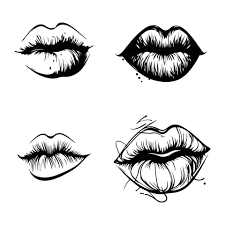 lips expression vector kissing lips