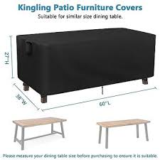 Kingling Outdoor Dining Table Cover 60
