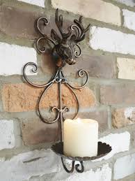 Stag Design Wall Mounted Candle Holder