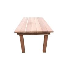 9 Ft Redwood Outdoor Dining Table