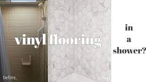 vinyl flooring on shower walls travel