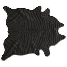 72 x 84 black cowhide rug