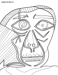 famous art work coloring pages
